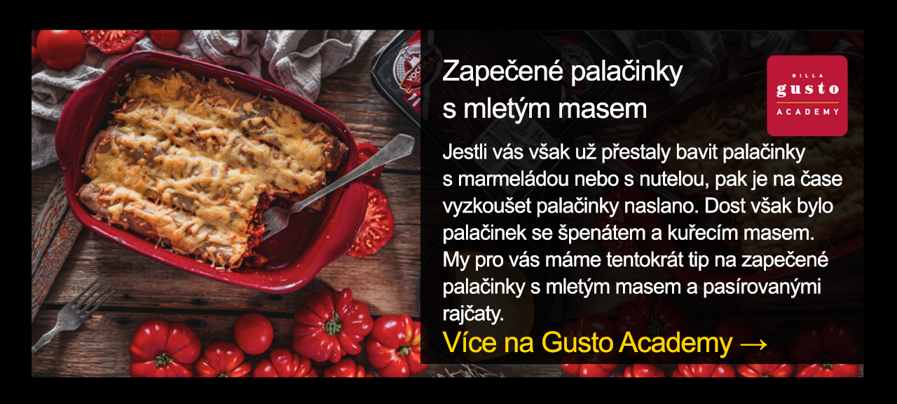 Zapečené palačinky s mletým masem