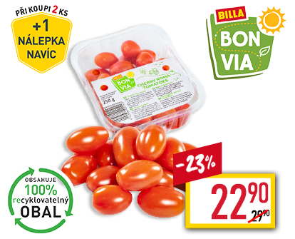 Bonvia Rajčata cherry oválná Bonvia Rajčata cherry oválná