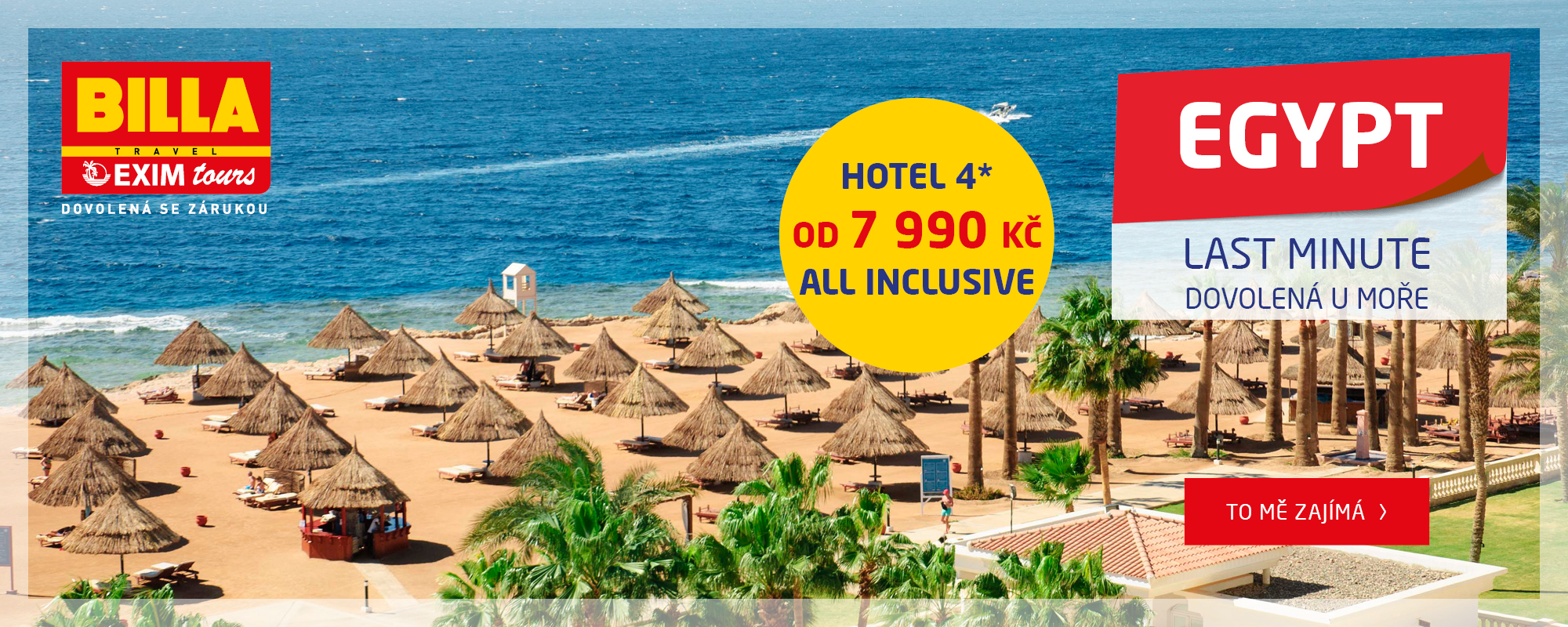 BILLA travel — last minute dovolená u moře