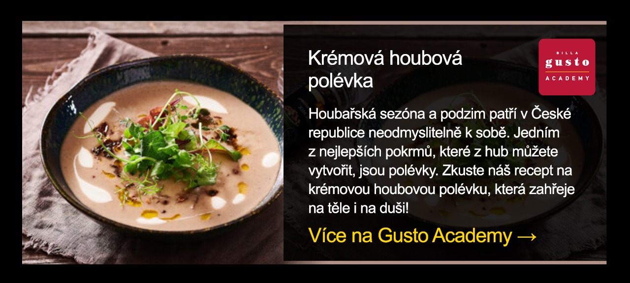 Krémová houbová polévka