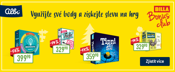 Využijte své body a získejte slevu na hry s BILLA Bonus club