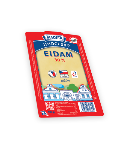 Jihočeský Eidam 30 % Plátky