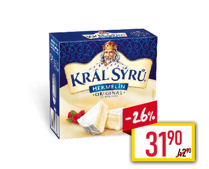 Král sýrů Hermelín Král sýrů Hermelín