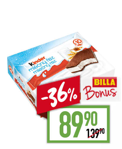 Kinder Mléčný řez