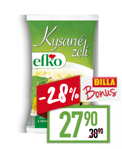 Efko Zelí kysané, červené, bílé