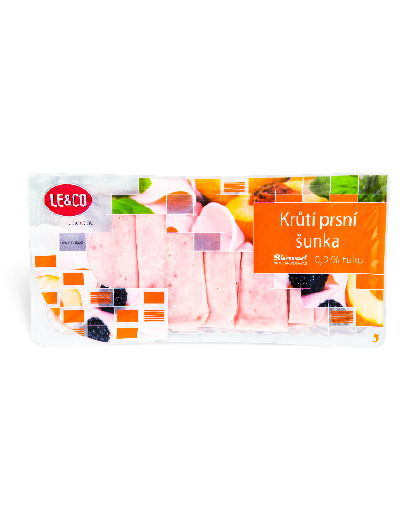 Krůtí šunka, Dušená šunka výběrová, Anglická slanina shaved Krůtí šunka, Dušená šunka výběrová, Anglická slanina shaved