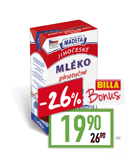 Jihočeské Trvanlivé mléko 3,5%