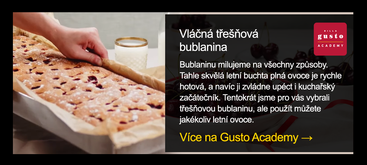 Vláčná třešňová bublanina