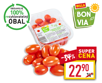 Bonvia Rajčata cherry oválná Bonvia Rajčata cherry oválná