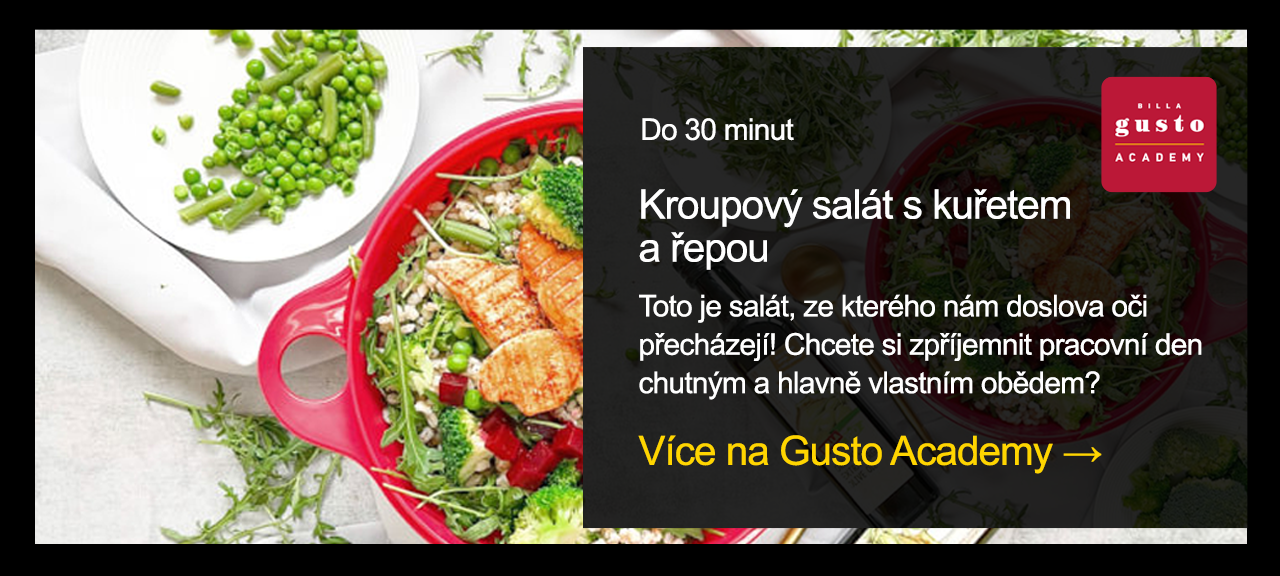 Gusto academy — recepty do 30 minut