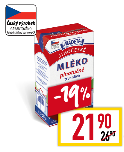 Jihočeské Trvanlivé mléko 3,5%