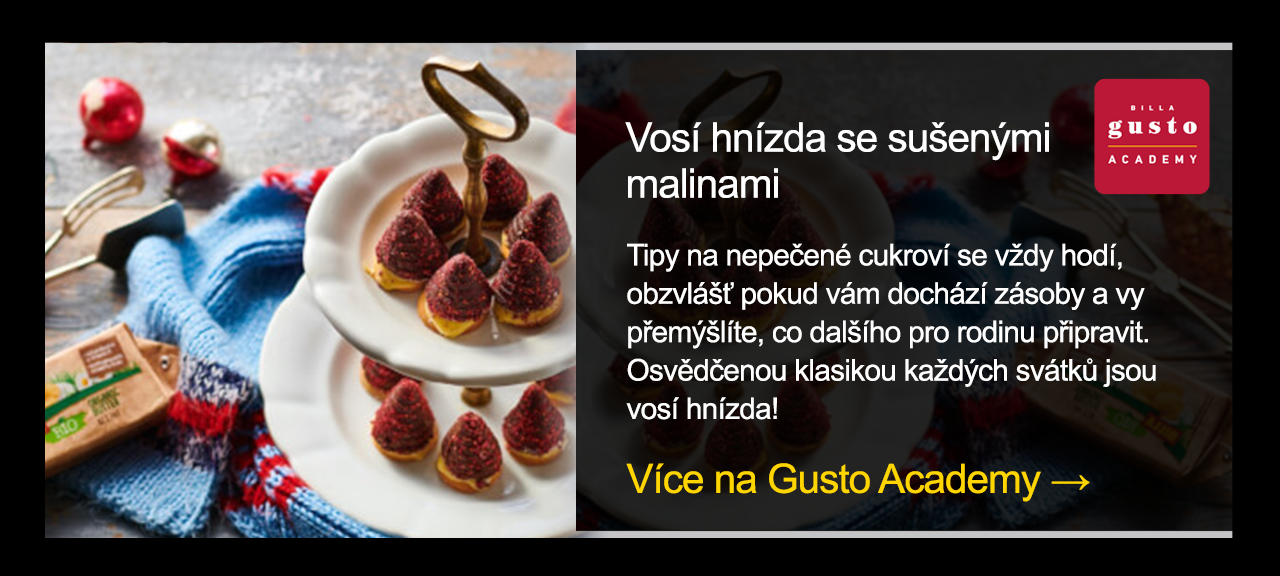 Vosí hnízda se sušenými malinami