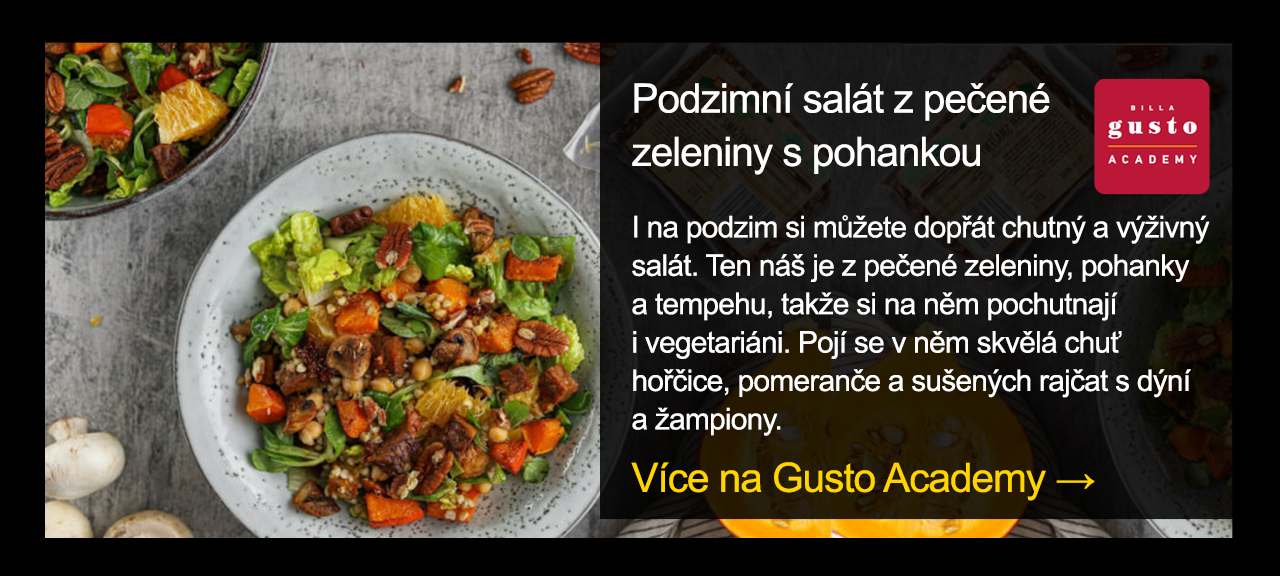 Podzimní salát z pečené zeleniny s pohankou