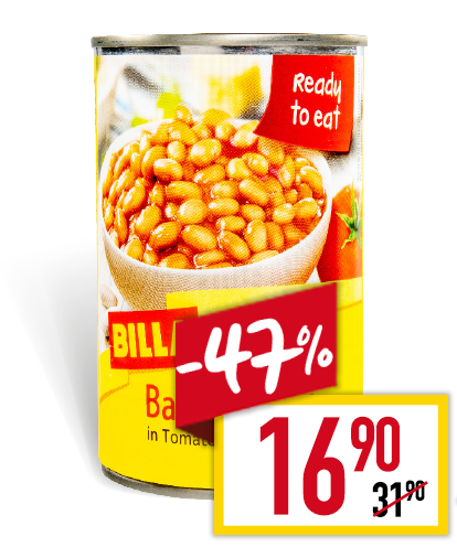 BILLA Fazole v rajčatové omáčce