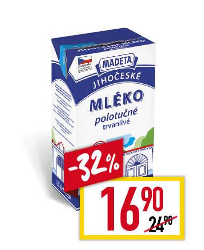 Jihočeské Mléko trvanlivé 1,5%