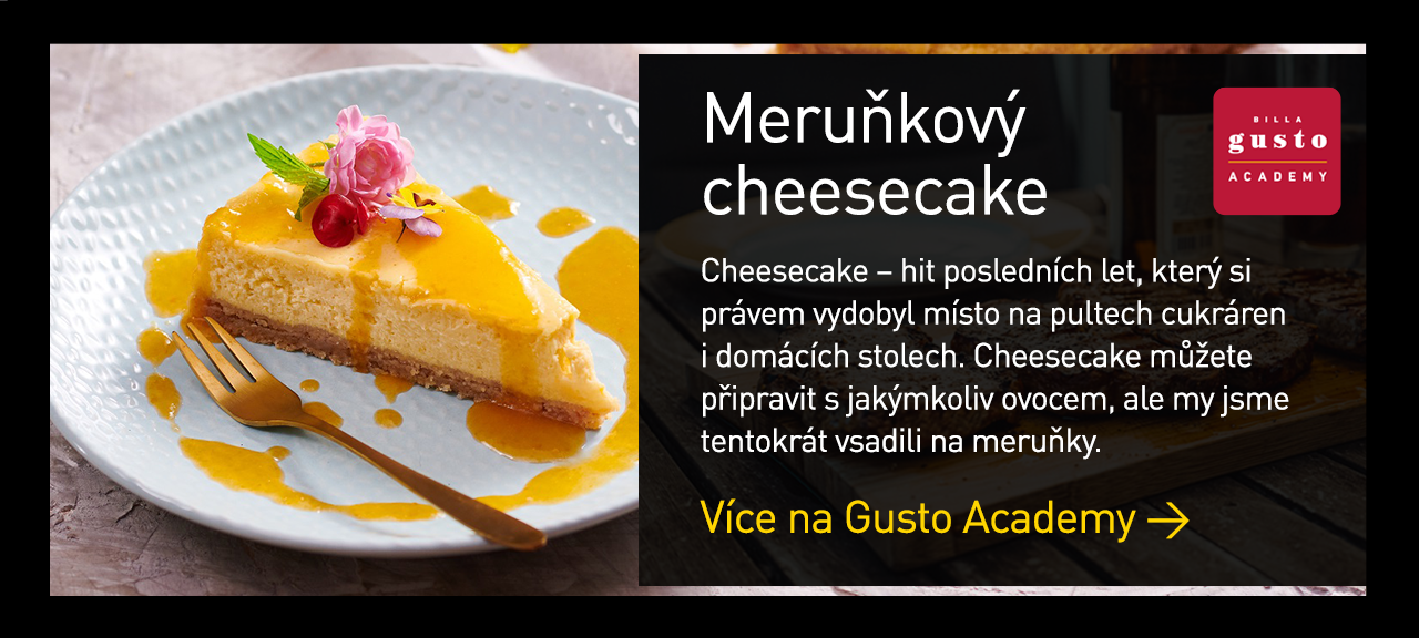 Meruňkový cheesecake