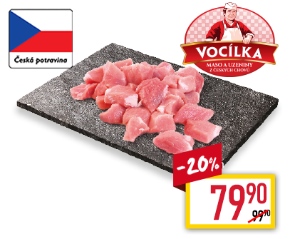 Vepřový guláš porcovaný Vepřový guláš porcovaný