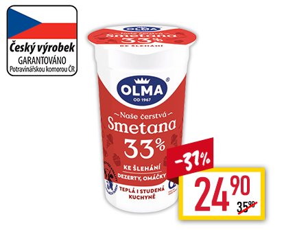 Olma Smetana ke šlehání 33% Olma Smetana ke šlehání 33%
