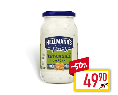 Hellmann’s Delikátní, Original Tatarská omáčka, Majonéza