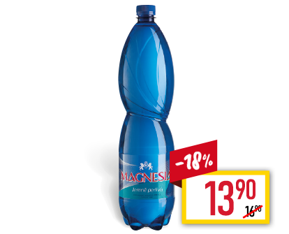 Magnesia jemně perlivá, neperlivá, perlivá