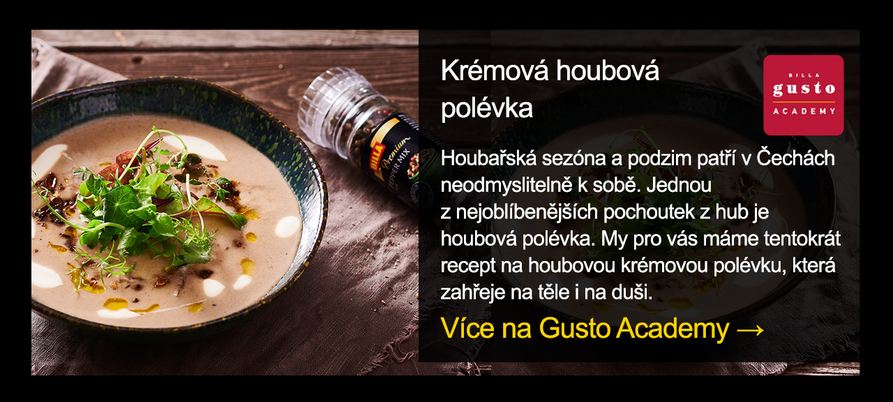 Krémová houbová polévka