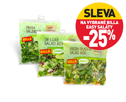 BILLA saláty více druhů BILLA saláty více druhů