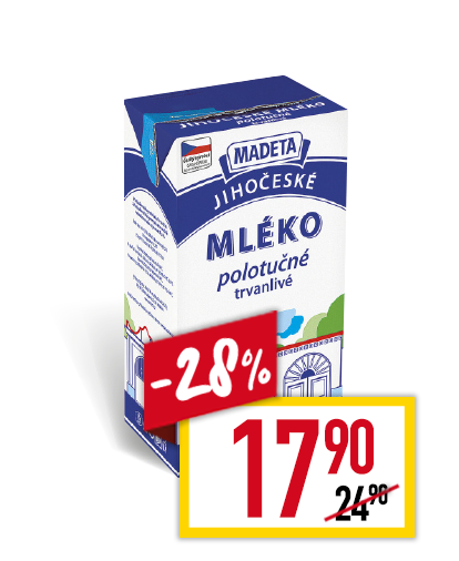 Jihočeské Mléko trvanlivé 1,5%