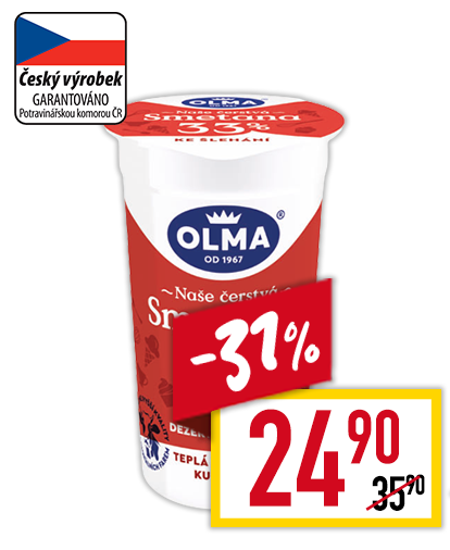 Olma Smetana ke šlehání 33%