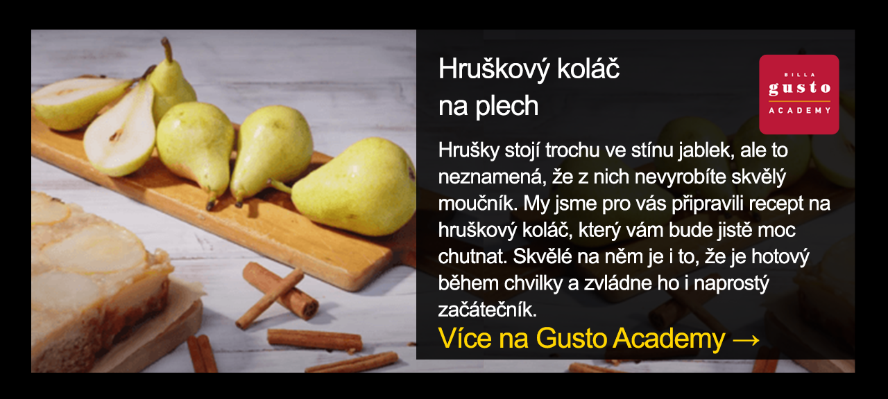 Hruškový koláč na plech